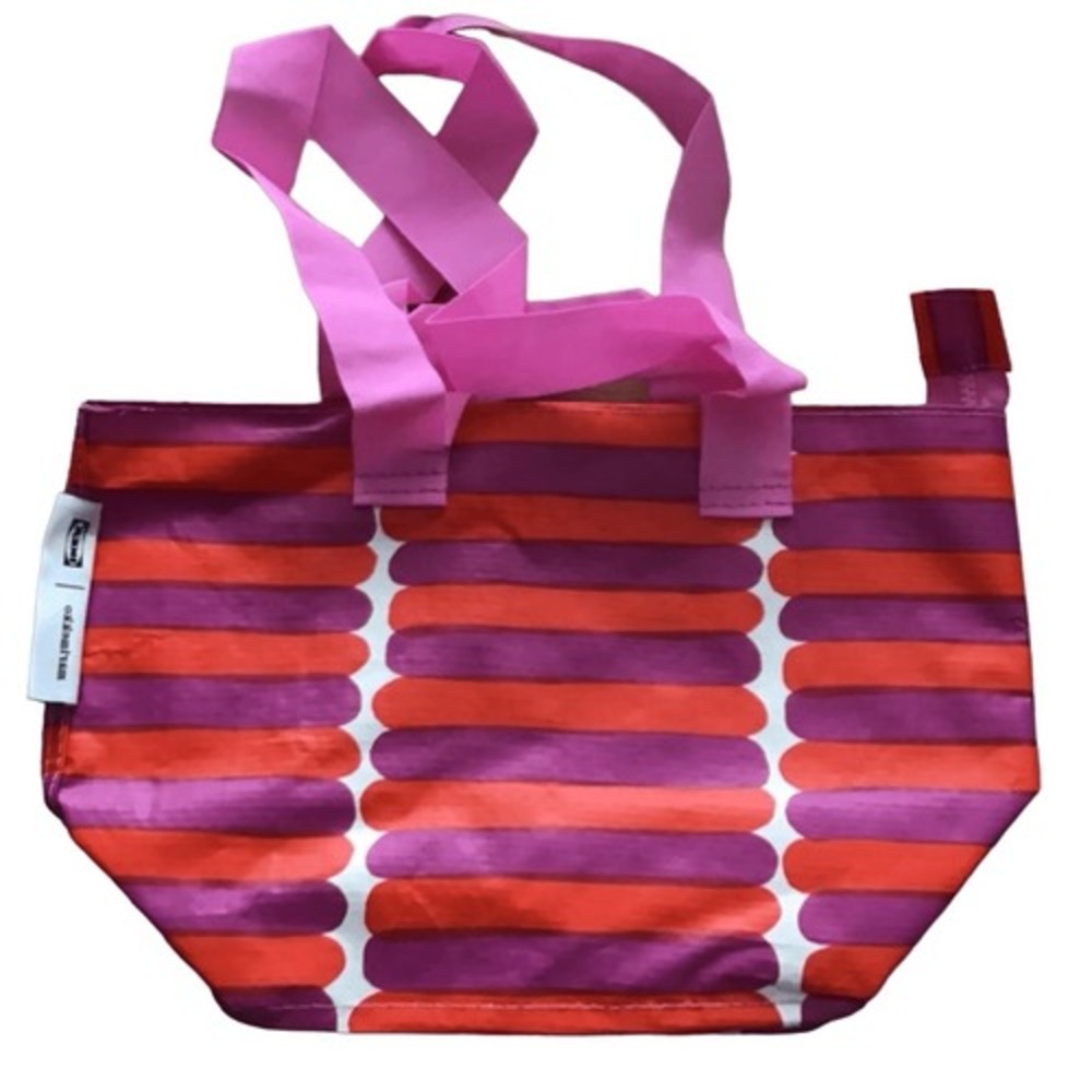 IKEA x Marimekko BASTUA Tote Small Bag Purse w/ Zipper 8.75" X 8.75"‎ X 6"